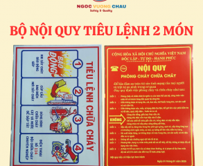 Bảng nội quy và tiêu lệnh tole Bảng nội quy và tiêu lệnh tole