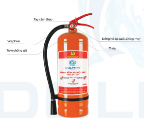 Bình chữa cháy Bột ABC Dolphin - DPA- ABC4