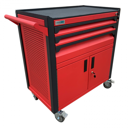 Tủ dụng cụ 3 ngăn kèm hộc đôi bên dưới có khóa N2T1RD3 (Đỏ)