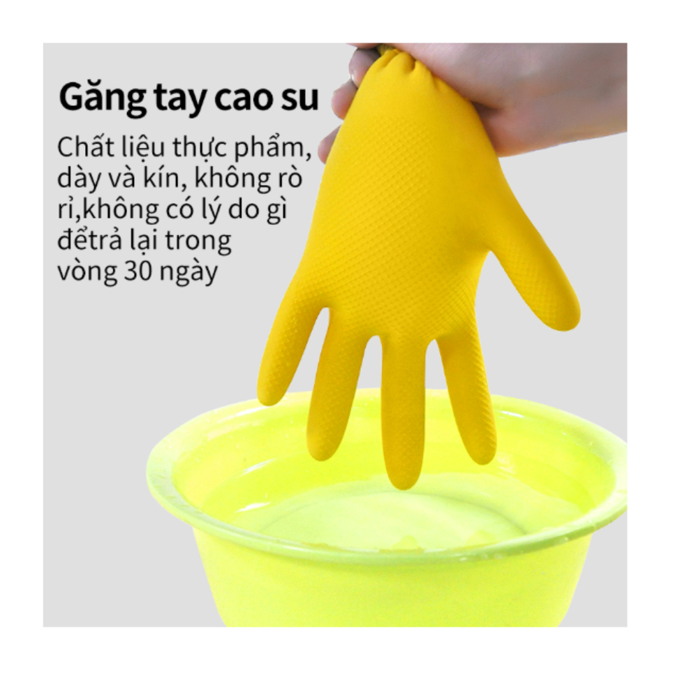 Găng tay Ams cao su đa năng chống axit & kiềm - A538