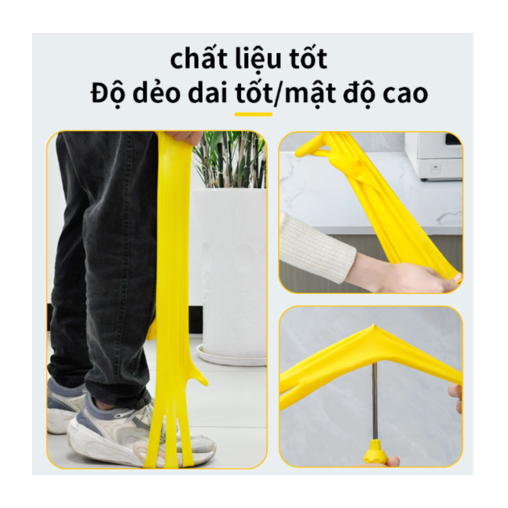 Găng tay Ams cao su đa năng chống axit & kiềm - A538