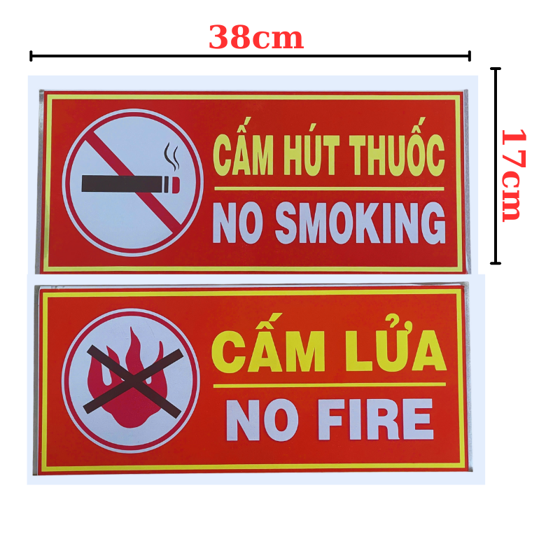 Bảng cấm lửa và cấm hút thuốc