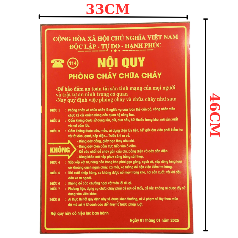 Bảng cấm lửa và cấm hút thuốc